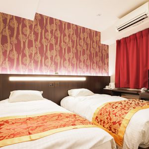 Pearl Spring116 hotel 道頓堀 ベッドルーム